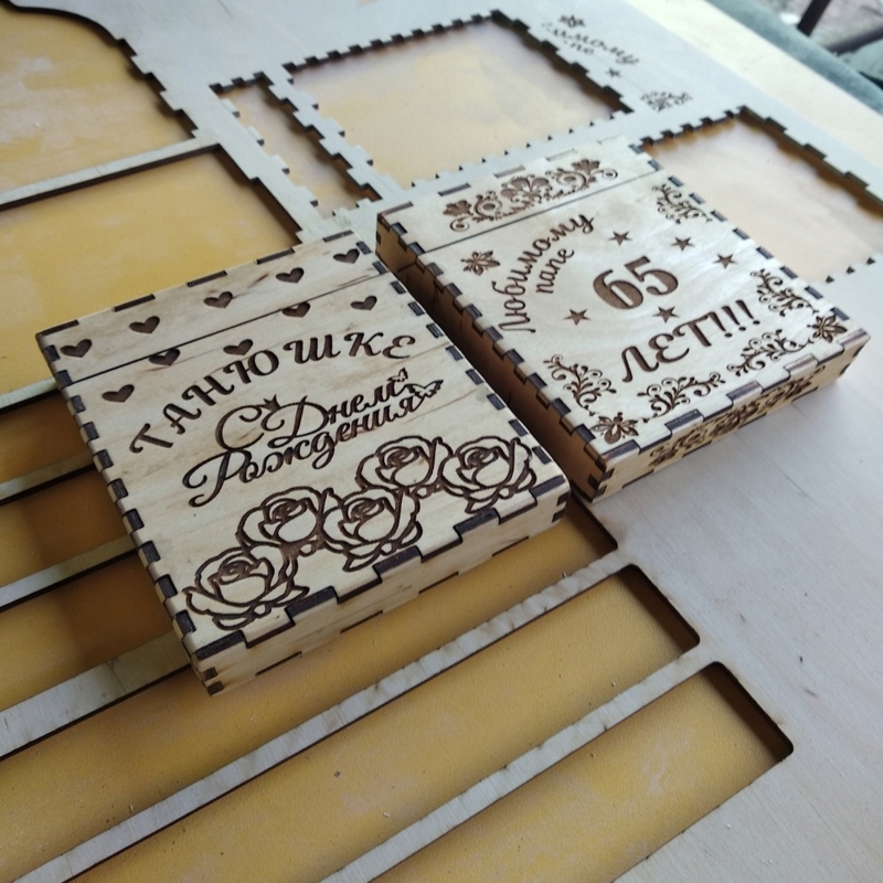 طرح جعبه سیگار چوبی مناسب برای استفاده در دستگاه های cnc چوب و cnc لیزر - laser cut wooden cigarette case cdr file