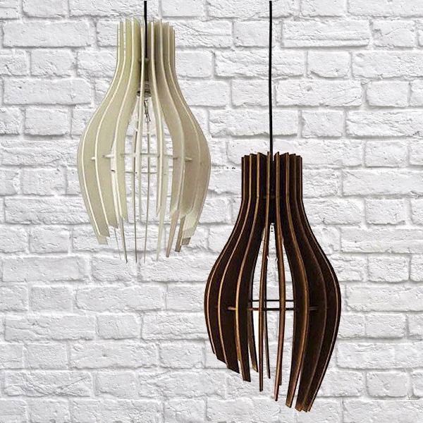 طرح لوستر چوبی ۴ میلی‌متری مناسب برای استفاده در دستگاه های cnc چوب و cnc لیزر - laser cut wood chandelier 4mm dxf file