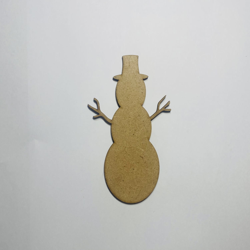 طرح آدم برفی چوبی برای کاردستی مناسب برای استفاده در دستگاه های cnc چوب و cnc لیزر - laser cut wooden snowman shape for crafts cdr file