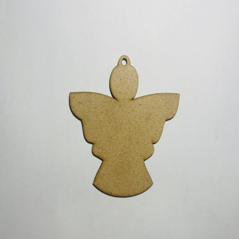طرح فرشته کریسمس چوبی مناسب برای استفاده در دستگاه های cnc چوب و cnc لیزر - laser cut wooden christmas angel craft blank decoration cdr file