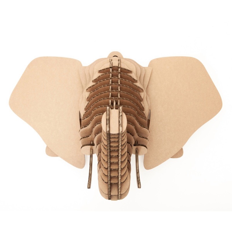 طرح دکور دیواری طرح سر فیل مناسب برای استفاده در دستگاه های cnc چوب و cnc لیزر - laser cut elephant head wall decor cdr file