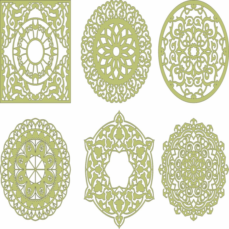 طرح ماندالا (چرخ هستی) مناسب برای استفاده در دستگاه های cnc چوب و cnc لیزر - laser cut mandala decorations cdr file