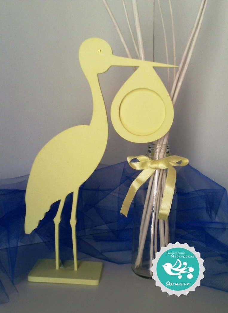 طرح قاب عکس لک لک مناسب برای استفاده در دستگاه های cnc چوب و cnc لیزر - laser cut stork photo frame cdr file