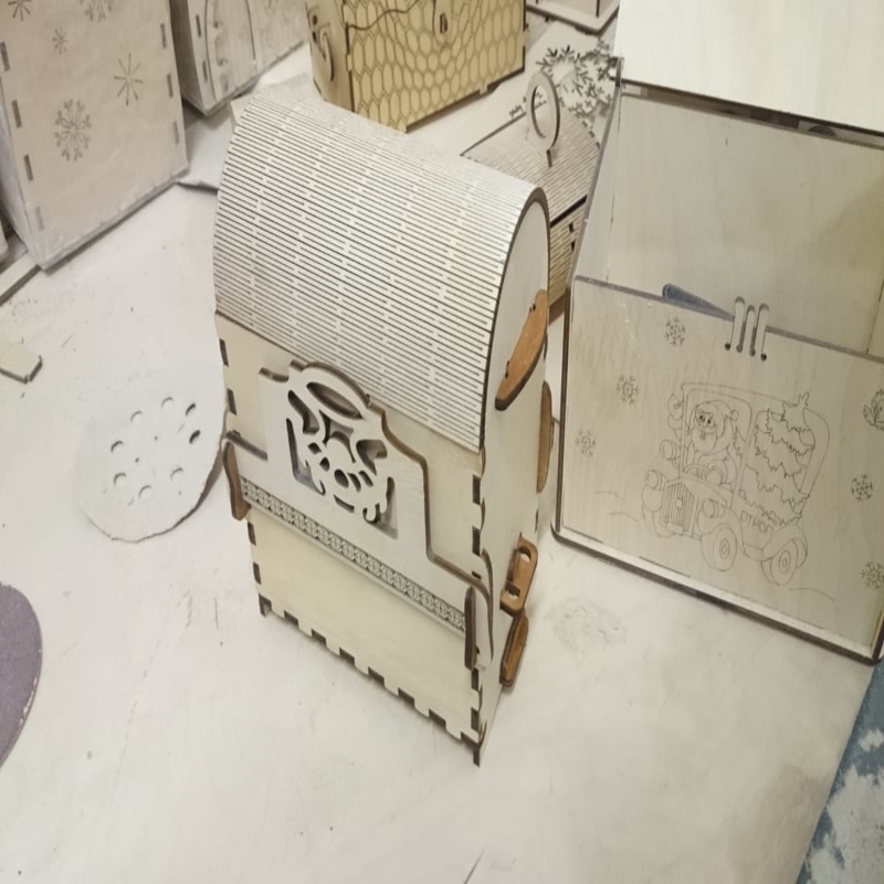 طرح کیف چوبی شیک مناسب برای استفاده در دستگاه های cnc چوب و cnc لیزر - laser cut stylish wooden bag cdr file