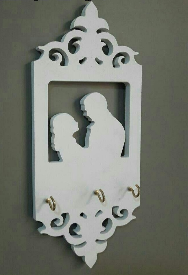 طرح قفسه دیواری آویز مناسب برای استفاده در دستگاه های cnc چوب و cnc لیزر - laser cut wall shelf hanger template cdr file