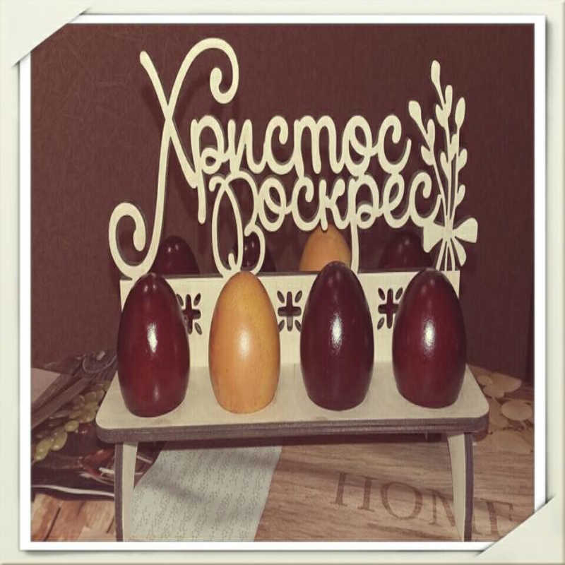 طرح جای تخم مرغ عید پاک تخته سه لا مناسب برای استفاده در دستگاه های cnc چوب و cnc لیزر - laser cut plywood easter egg holder cdr file