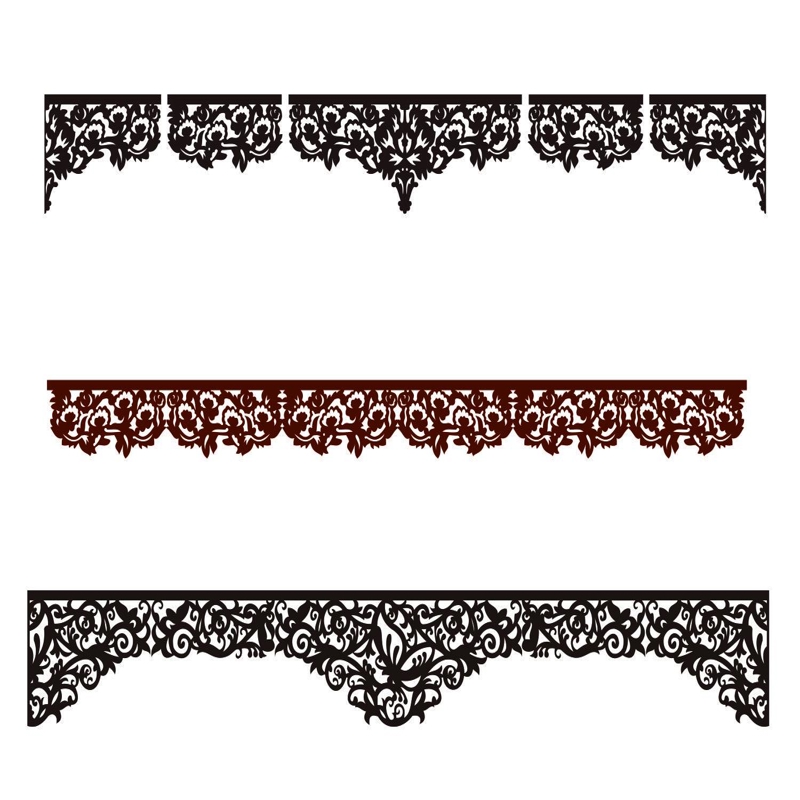 طرح های تزئینی مناسب برای استفاده در دستگاه های cnc چوب و cnc لیزر - decorative patterns for laser cutting cdr file