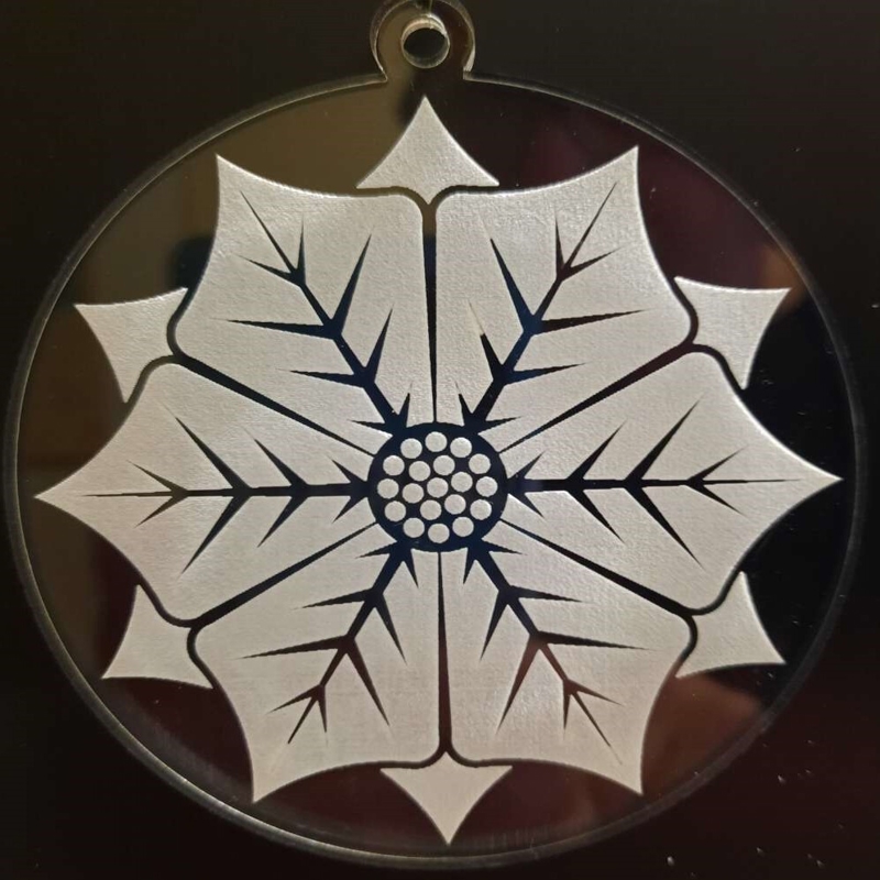 طرح گل بنت قنسول مناسب برای استفاده در دستگاه های cnc چوب و cnc لیزر - laser cut poinsettia ornament svg file