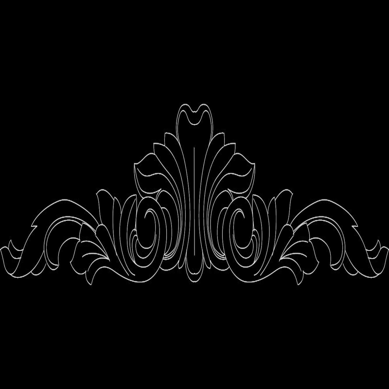 طرح گل مناسب برای استفاده در دستگاه های cnc چوب و cnc لیزر - flower design dxf file