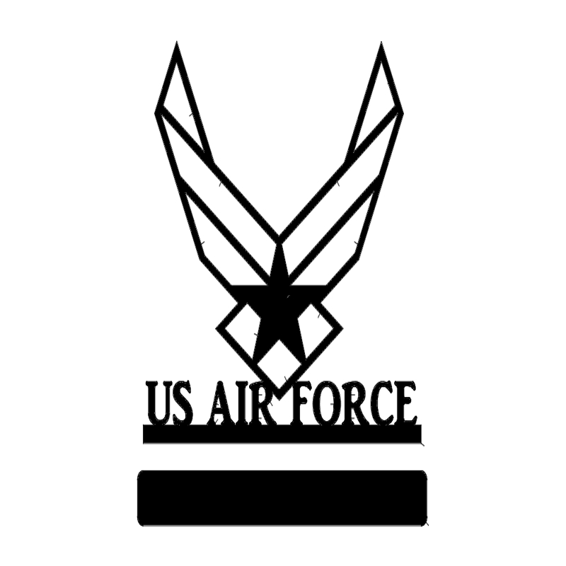 طرح نیروی هوایی ایالات متحده مناسب برای استفاده در دستگاه های cnc چوب و cnc لیزر - us air force dxf file