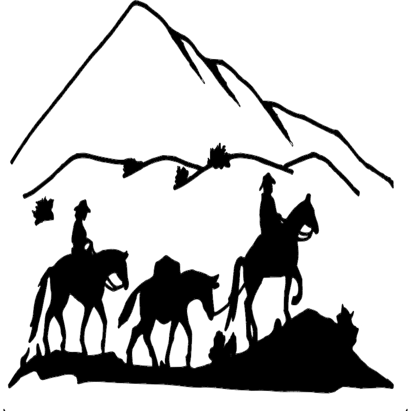 طرح وسترن ۳ اسب و ۲ سوارکار مناسب برای استفاده در دستگاه های cnc چوب و cnc لیزر - western 3 horses 2 riders dxf file