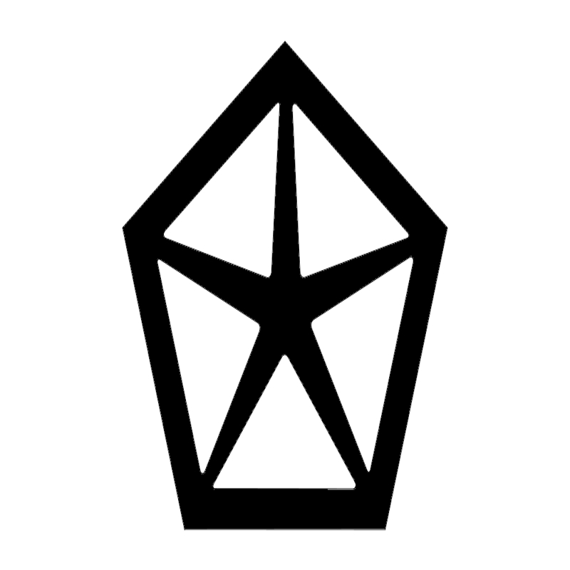 طرح لوگوی قدیمی کرایسلر مناسب برای استفاده در دستگاه های cnc چوب و cnc لیزر - chrysler old logo dxf file
