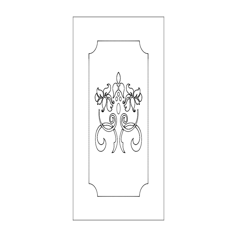 طرح درب مناسب برای استفاده در دستگاه های cnc چوب و cnc لیزر - door design dxf file