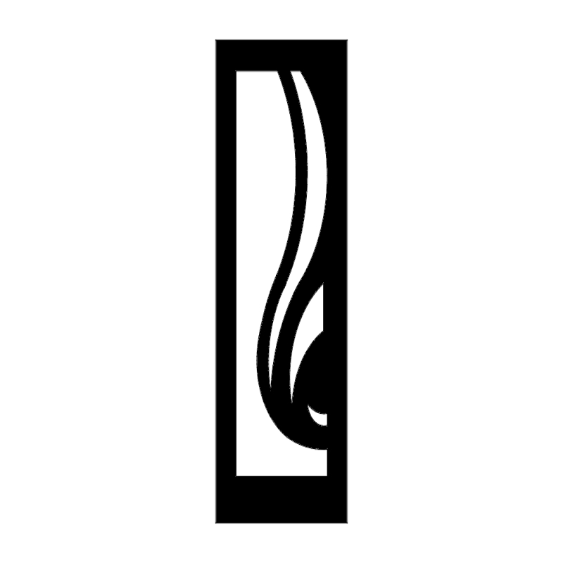 طرح درب شماره ۵ مناسب برای استفاده در دستگاه های cnc چوب و cnc لیزر - door design 5 dxf file