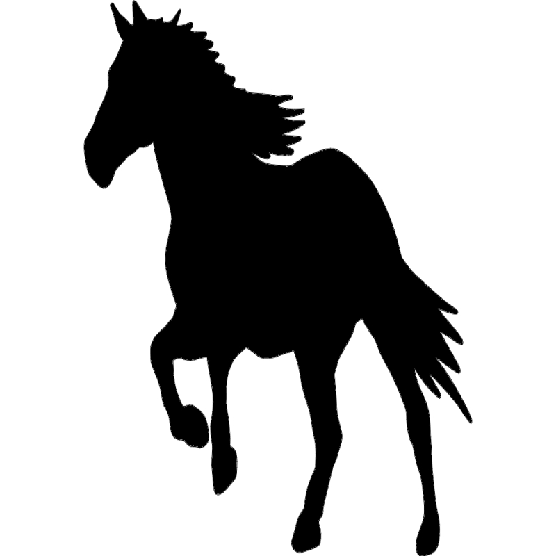 طرح اسب در حال دویدن شماره ۱ مناسب برای استفاده در دستگاه های cnc چوب و cnc لیزر - horse running 1 dxf file