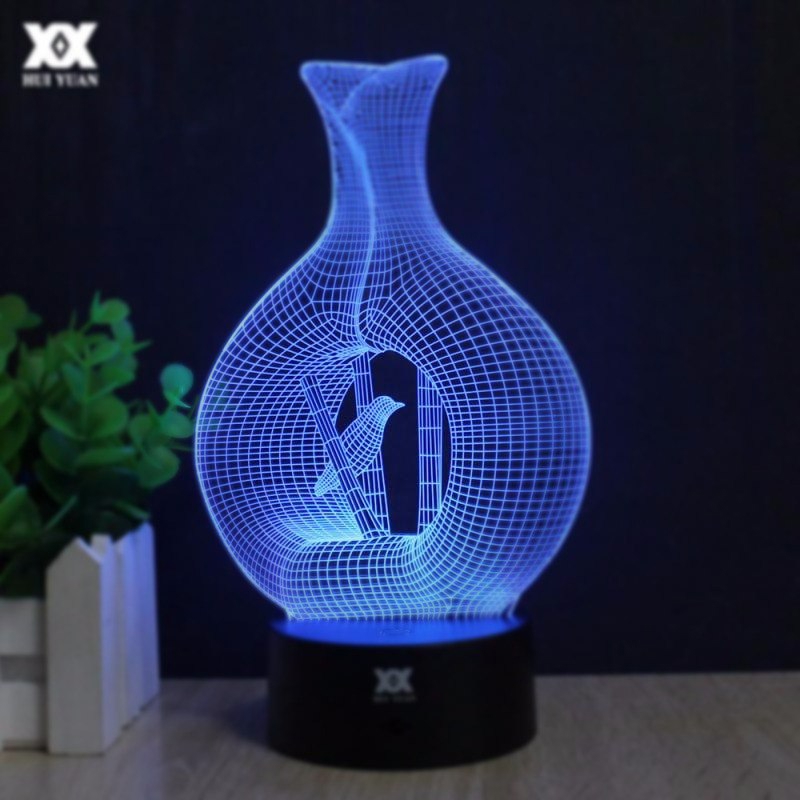 طرح وکتور مدل سه بعدی چراغ به شکل گلدان مناسب برای استفاده در دستگاه های cnc چوب و cnc لیزر - vase shape 3d lamp vector model cdr file