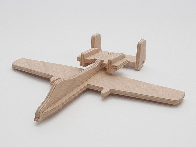 طرح فیرچایلد 10 مناسب برای استفاده در دستگاه های cnc چوب و cnc لیزر - fairchild a 10 laser cut inspiration dxf file