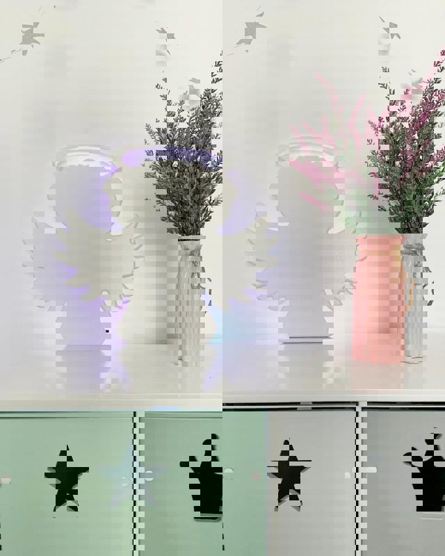 طرح اتاق کودک، دکور اتاق کودک فرشته مناسب برای استفاده در دستگاه های cnc چوب و cnc لیزر - laser cut kids room angel nursery room decor