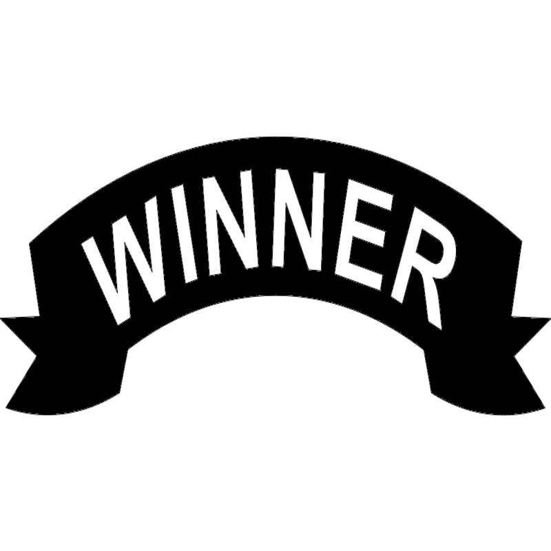 طرح بنر برنده مناسب برای استفاده در دستگاه های cnc چوب و cnc لیزر - winner banner dxf file