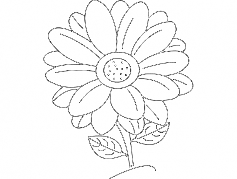 طرح دیزی مناسب برای استفاده در دستگاه های cnc چوب و cnc لیزر - daisy dxf file