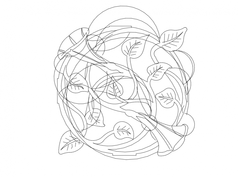 طرح گل مناسب برای استفاده در دستگاه های cnc چوب و cnc لیزر - flowers dxf file