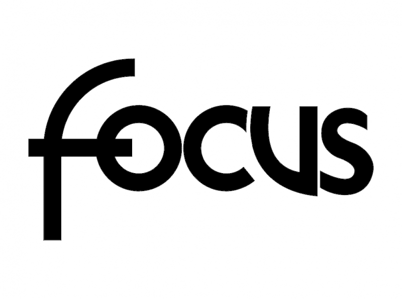 طرح لوگوی فوکوس مناسب برای استفاده در دستگاه های cnc چوب و cnc لیزر - focus logo dxf file