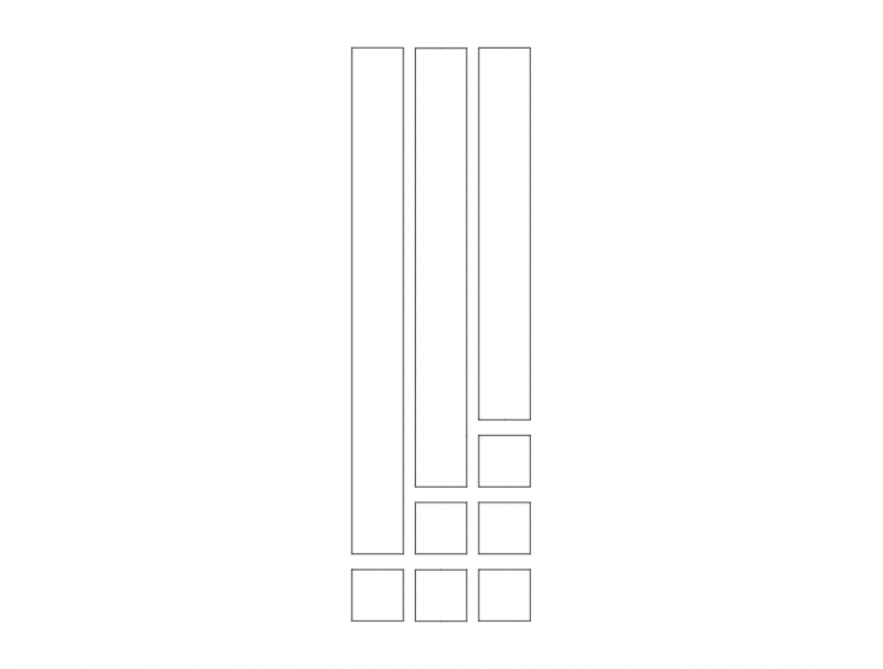 طرح درب ام دی اف ۱۳ مناسب برای استفاده در دستگاه های cnc چوب و cnc لیزر - mdf door design 13 dxf file
