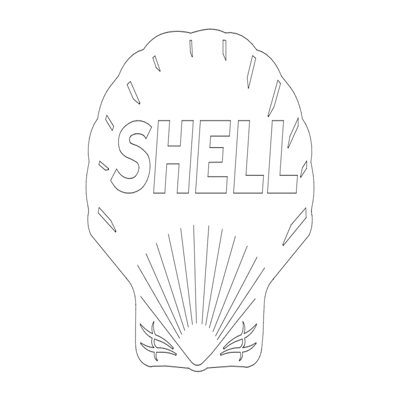 طرح پوسته مناسب برای استفاده در دستگاه های cnc چوب و cnc لیزر - shell dxf file