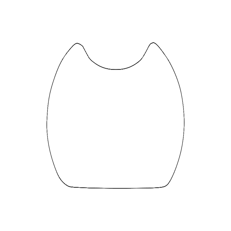 طرح مخصوص باز کردن درب بطری مناسب برای استفاده در دستگاه های cnc چوب و cnc لیزر - bottle opener opening only dxf file