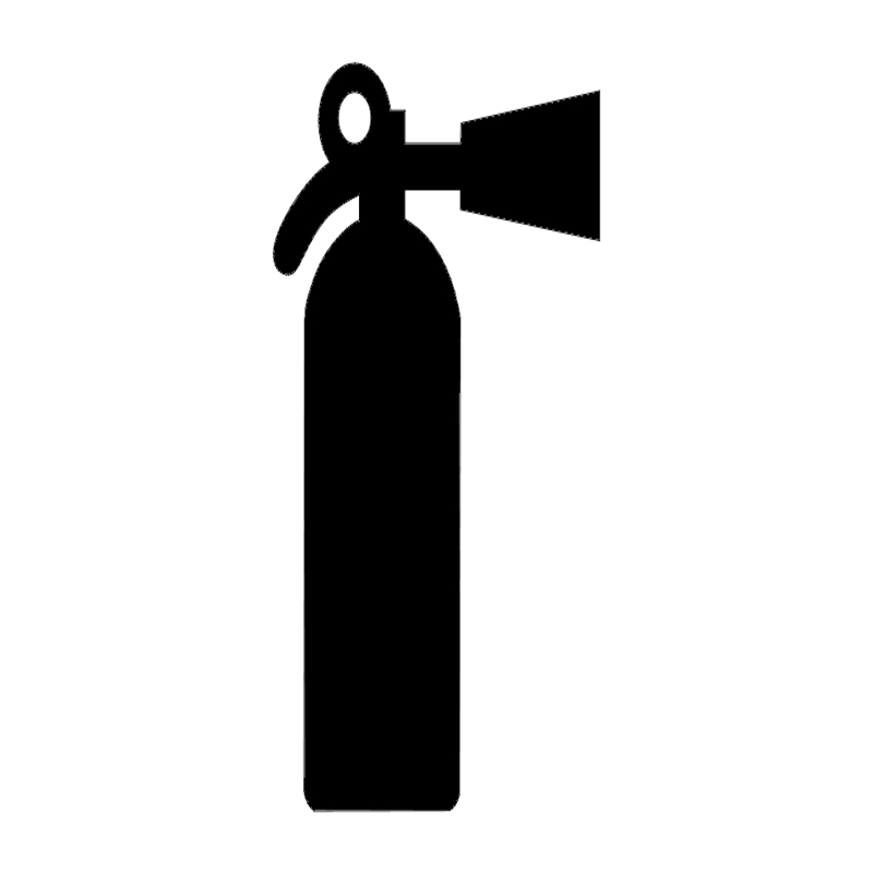طرح کپسول آتش نشانی مناسب برای استفاده در دستگاه های cnc چوب و cnc لیزر - fire extinguisher silhouette dxf file