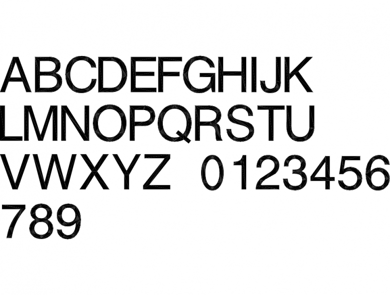 طرح فونت الفبا مناسب برای استفاده در دستگاه های cnc چوب و cnc لیزر - alphabet font dxf file
