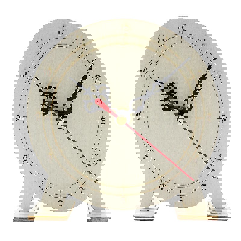 طرح ساعت چوبی ، کیت مونتاژ ساعت چوبی، اسباب‌بازی آموزشی کاربردی برای کودکان و نوزادان مناسب برای استفاده در دستگاه های cnc چوب و cnc لیزر - laser cut diy wooden clock wooden clock assembly kit practical educational toy for kids baby