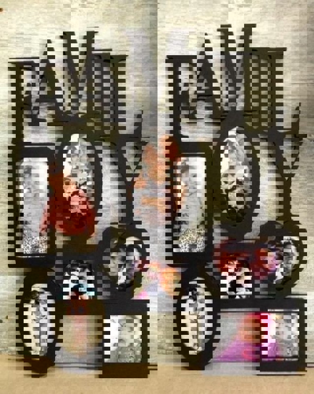 طرح قاب عکس خانوادگی ، قاب عکس، دکور دیواری کلاژ مناسب برای استفاده در دستگاه های cnc چوب و cnc لیزر - laser cut family photo frame picture frames collage wall decor