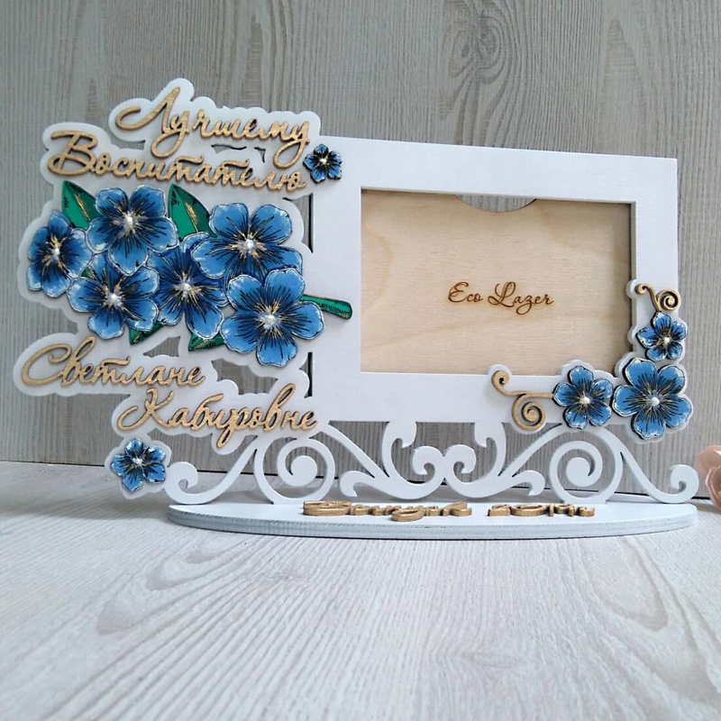 طرح قاب عکس تزئینی مناسب برای استفاده در دستگاه های cnc چوب و cnc لیزر - laser cut decorative picture frame template cdr file