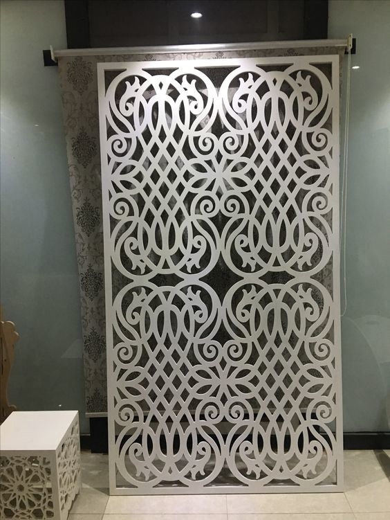 طرح دیوار پارتیشن دکوراتیو مناسب برای استفاده در دستگاه های cnc چوب و cnc لیزر - laser cut decorative partition wall cdr file