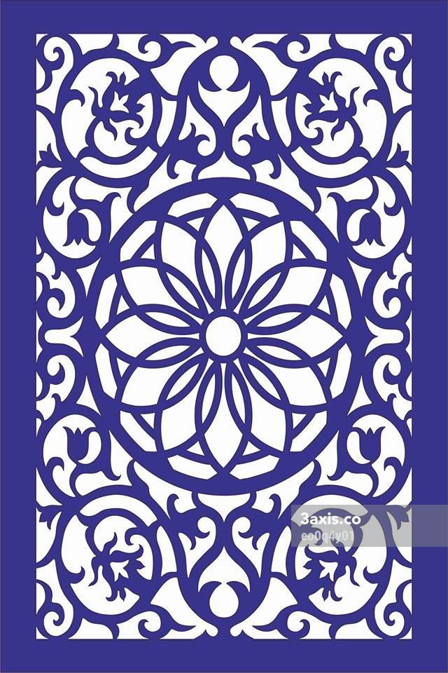 طرح پارتیشن اتاق نشیمن مناسب برای استفاده در دستگاه های cnc چوب و cnc لیزر - laser cut living room partition design dxf file