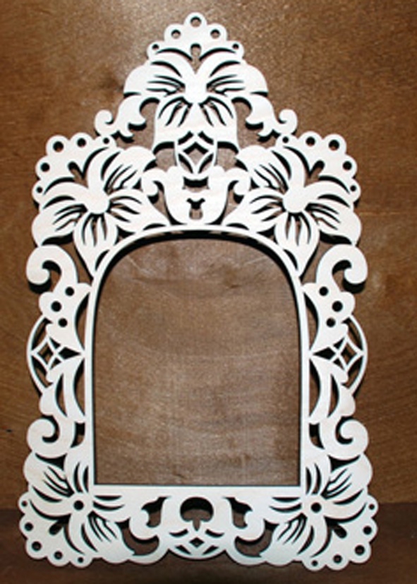 طرح قاب تزئینی مناسب برای استفاده در دستگاه های cnc چوب و cnc لیزر - laser cut decoration frame cdr file