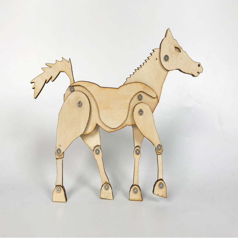 طرح اسب مناسب برای استفاده در دستگاه های cnc چوب و cnc لیزر - laser cut horse svg file