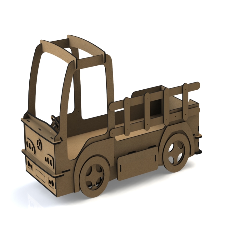 طرح تخت خواب کودک به شکل ماشین مناسب برای استفاده در دستگاه های cnc چوب و cnc لیزر - laser cut diy car shaped beds for toddlers cdr file