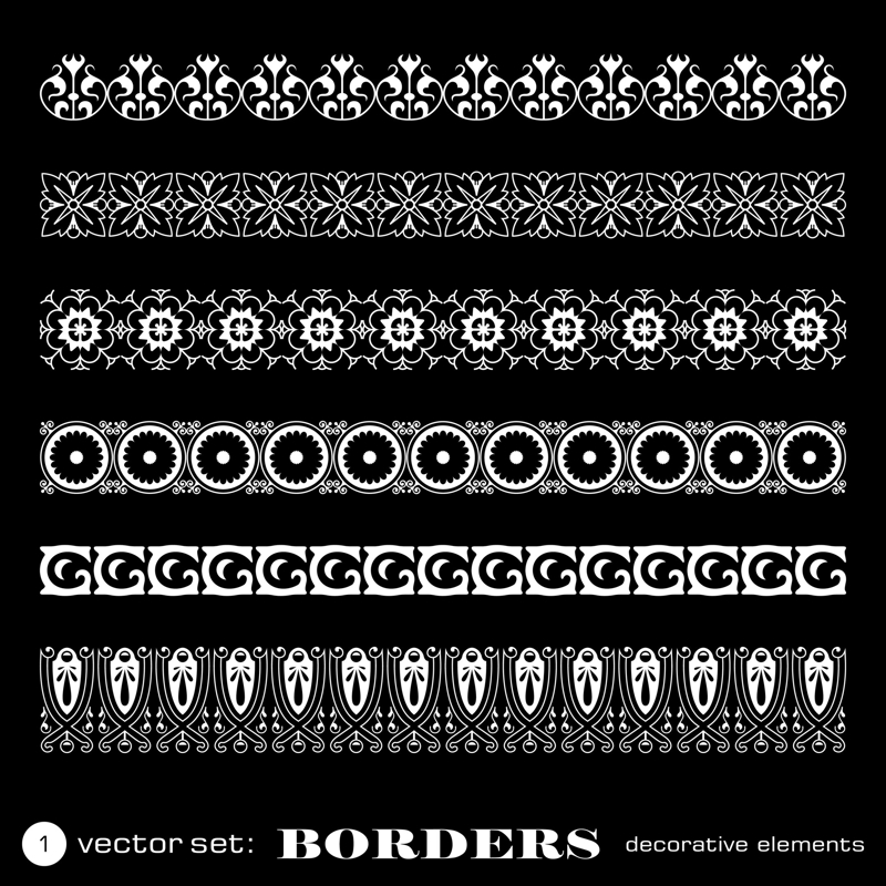 طرح حاشیه‌های تزئینی نامرئی مناسب برای استفاده در دستگاه های cnc چوب و cnc لیزر - seamless decorative borders eps file