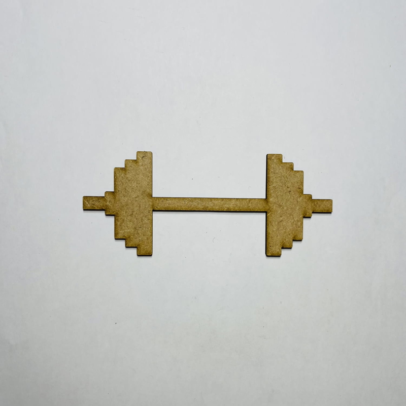 طرح هالتر چوبی برش هالتر چوبی مناسب برای استفاده در دستگاه های cnc چوب و cnc لیزر - laser cut wooden barbell cutout wood barbell shape cdr file