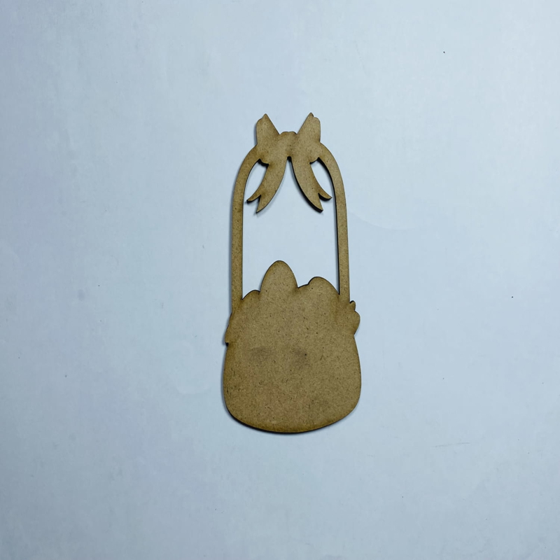 طرح سبد عید پاک طرح چوب ناتمام مناسب برای استفاده در دستگاه های cnc چوب و cnc لیزر - laser cut easter basket shape unfinished wood cutout cdr file