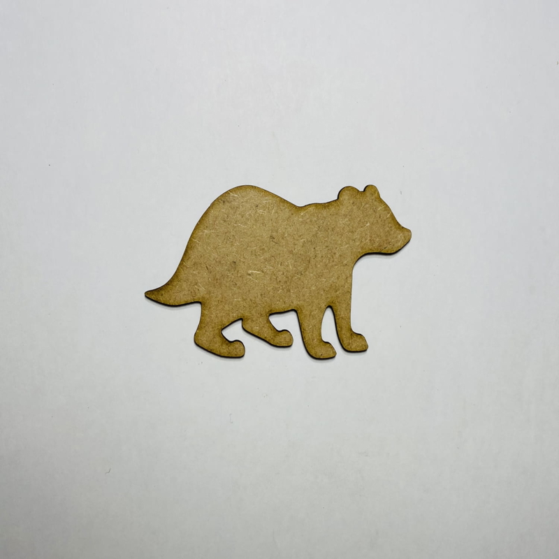 طرح گورکن چوبی ناتمام مناسب برای استفاده در دستگاه های cnc چوب و cnc لیزر - laser cut badger cutout unfinished wooden shape cdr file