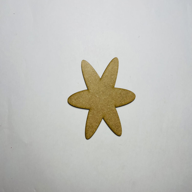 طرح چوب ناتمام به شکل ستاره مناسب برای استفاده در دستگاه های cnc چوب و cnc لیزر - laser cut unfinished wood asterisk shape craft cdr file
