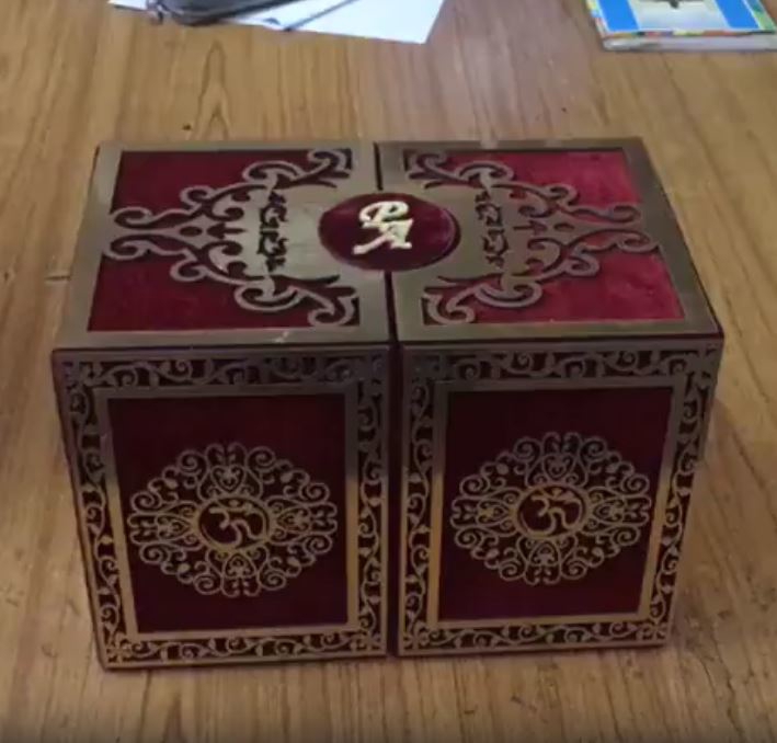 طرح کارت دعوت عروسی لوکس مناسب برای استفاده در دستگاه های cnc چوب و cnc لیزر - laser cut luxury wedding invitation card box cdr file