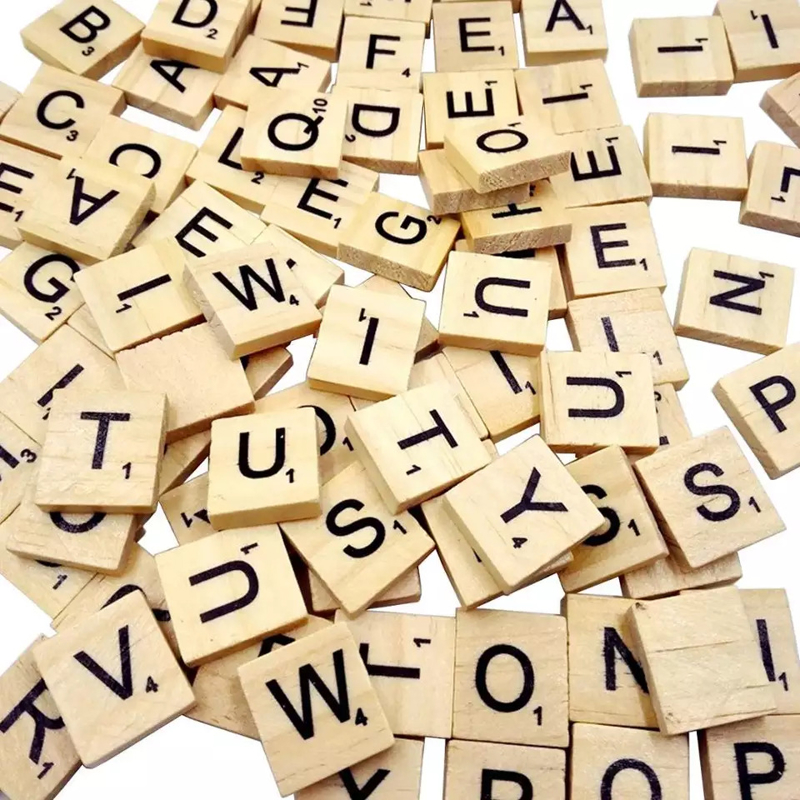 طرح کاشی طرح اسکرچ مناسب برای استفاده در دستگاه های cnc چوب و cnc لیزر - laser cut scrabble tiles dxf file