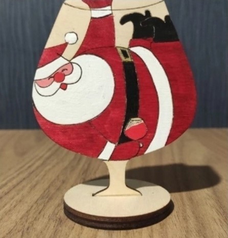 طرح تزئینات کریسمس بابانوئل گنوم مناسب برای استفاده در دستگاه های cnc چوب و cnc لیزر - laser cut santa gnome christmas ornaments cdr file