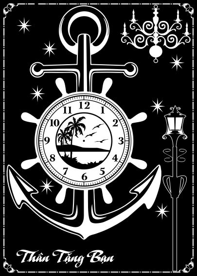 طرح شابلون ساعت دیواری مناسب برای استفاده در دستگاه های cnc چوب و cnc لیزر - wall clock stencil cdr file