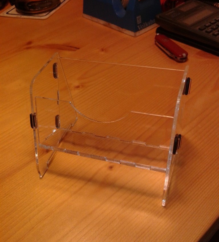طرح کارت ویزیت مناسب برای استفاده در دستگاه های cnc چوب و cnc لیزر - laser cut business card stand dxf file