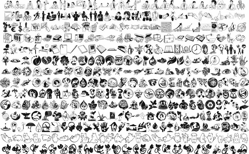 طرح مجموعه وکتور میکس مناسب برای استفاده در دستگاه های cnc چوب و cnc لیزر - mix vector pack cdr file